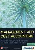 Management and Cost Accounting with MyAccountingLab Access Card by Bhimani, Alnoor, Horngren, Charles T., Datar, Srikant M., Ra (2011) Paperback