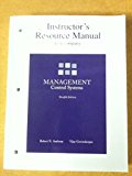 Instructor's Resource Manual to Accompany Management Control Systems Twelfth Edition