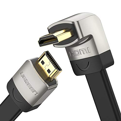 UGREEN High Speed 270 degree Angle Cable, HDMI cable with Ethernet for ultra HD 4K 3D, Compatible with Blue-Ray Players, 3D Television, HDTV, Roku, Xbox360, PS3, Apple TV, etc (2M)