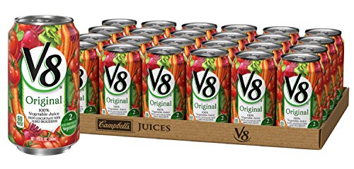 V8 Original 100% Vegetable Juice, 11.5 oz. Can (Pack of 24)