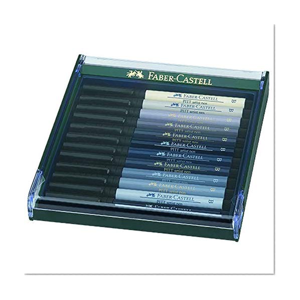 Faber-Castell 267423 Feutre Pitt Artist Pen Brush Lot de 12 Gris