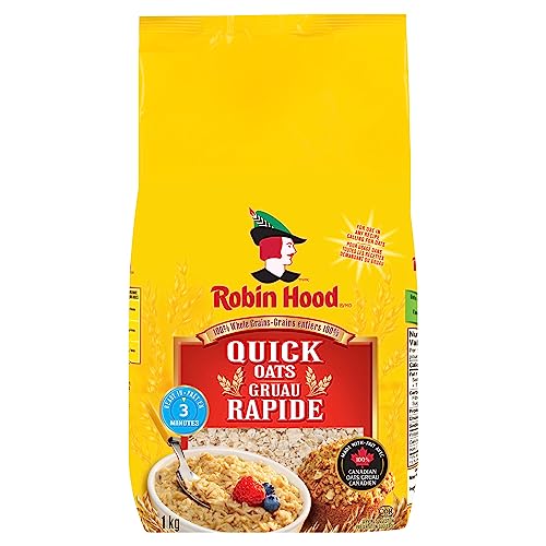 Robin Hood 100% Whole Grains Quick Oats 1kg/35oz Imported from Canada}