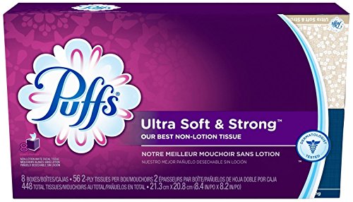 Puffs Ultra Soft & Strong Facial Tissues - 56 ct - 8 pk