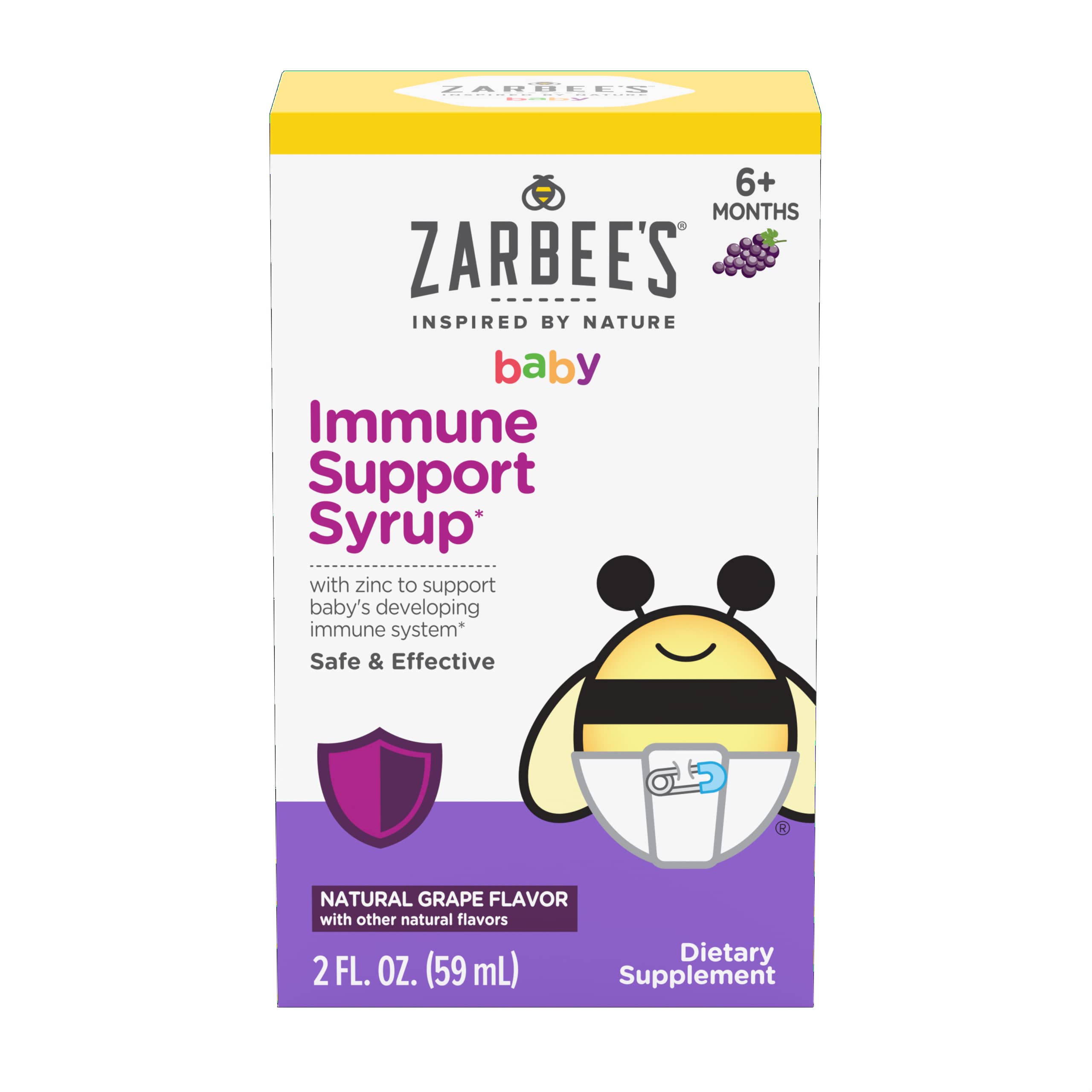 Zarbee's Baby Immune Support Syrup 2 fl oz Baby Immune Support 2 Fl Oz