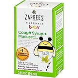 Zarbee's Naturals Baby Cough Syrup + Mucus, Natural Grape Flavor, 2 Fl. Ounces