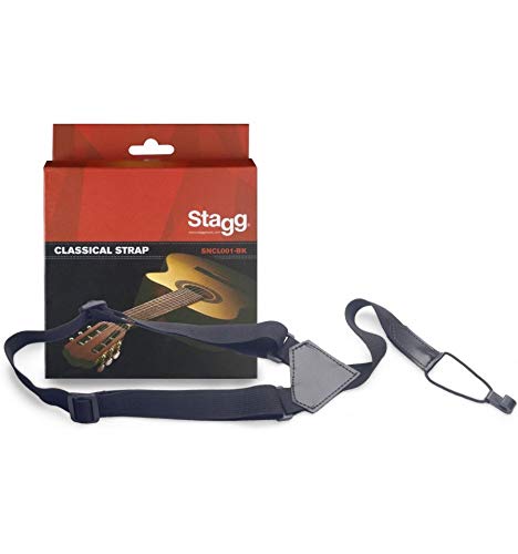 Stagg SNCL001-BK Sangle Nylon pour Guitare