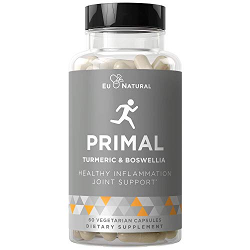Primal Joint Support & Healthy Inflammation â€“ Immune Support, Whole-Body Flexibility, Active Mobility Men & Women â€“ Turmeric Curcumin, Boswellia â€“ 60 Vegetarian Soft Capsules
