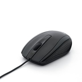 Verbatim Wired USB Computer Mouse - Corded USB Mouse for Laptops and PCs - Right or Left Hand Use, Black 98106 Glossy Black Mouse