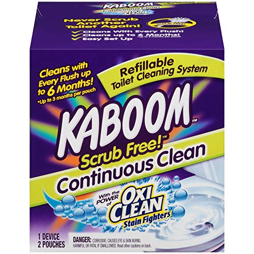 Kaboom Scrub Free! Toilet Bowl Cleaner System, 2 Count (Pack of 1)