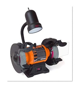 WEN 4276 2.1-Amp 6-Inch Bench Grinder with Flexible Work Light