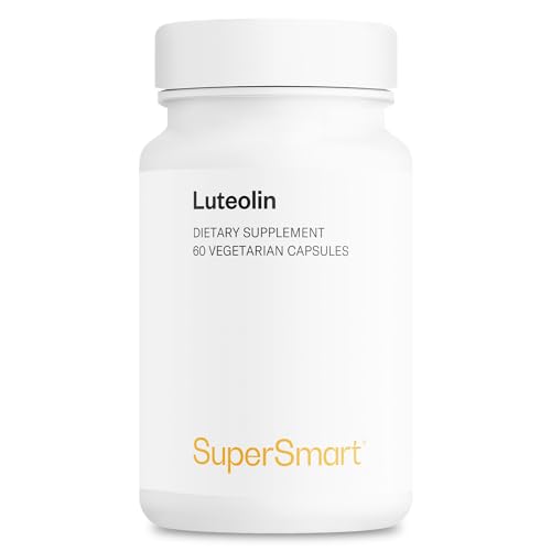 Supersmart - Luteolin 100mg per Day (80% Flavonoid) - Brain, Memory & Nervous System Support Supplement | Non-GMO & Gluten Free - 60 Vegetarian Capsules