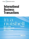 Folsom, Gordon, Spanogle and Van Alstine's International Business Transactions in a Nutshell, 9th