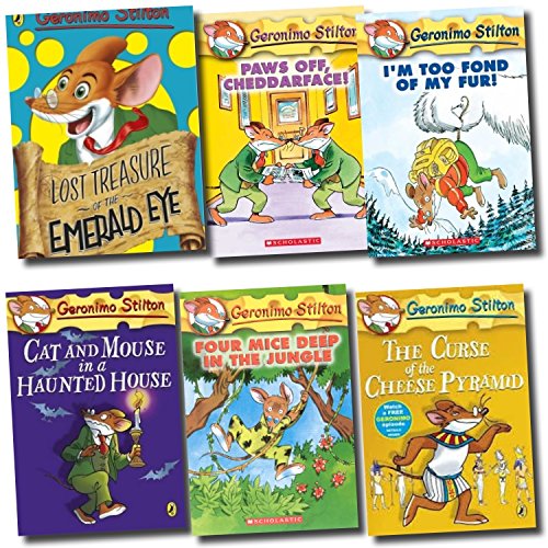 Geronimo Stilton Collection 6 Books Set The Mouse, Mice Adventure Rodent Gazette