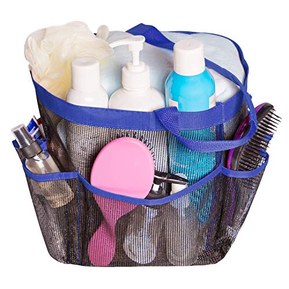 Attmu Mesh Shower Caddy for College Dorm Room Essentials, Hanging Portable Tote Bag Toiletry for Bathroom Accessories
