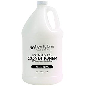 Ginger Lily Farms Club & Fitness Aloe Vera Moisturizing Conditioner, 100% Vegan, Paraben, Sulfate, Phosphate, Gluten & Cruelty-Free, 1 gallon