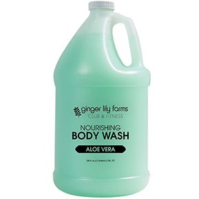 Ginger Lily Farms Club & Fitness Aloe Vera Nourishing Body Wash, Softens, Nourishes and Cleans Skin, 100% Vegan and Cruetly-Free, 1 Gallon