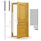 Door Armor MINI 3-Piece Door Reinforcement Kit – Door Jamb & Frame Security Plate for Anti Kick-in Protection, Front Door Security Device, Deadbolt Reinforcement Plate, Made in USA (White)