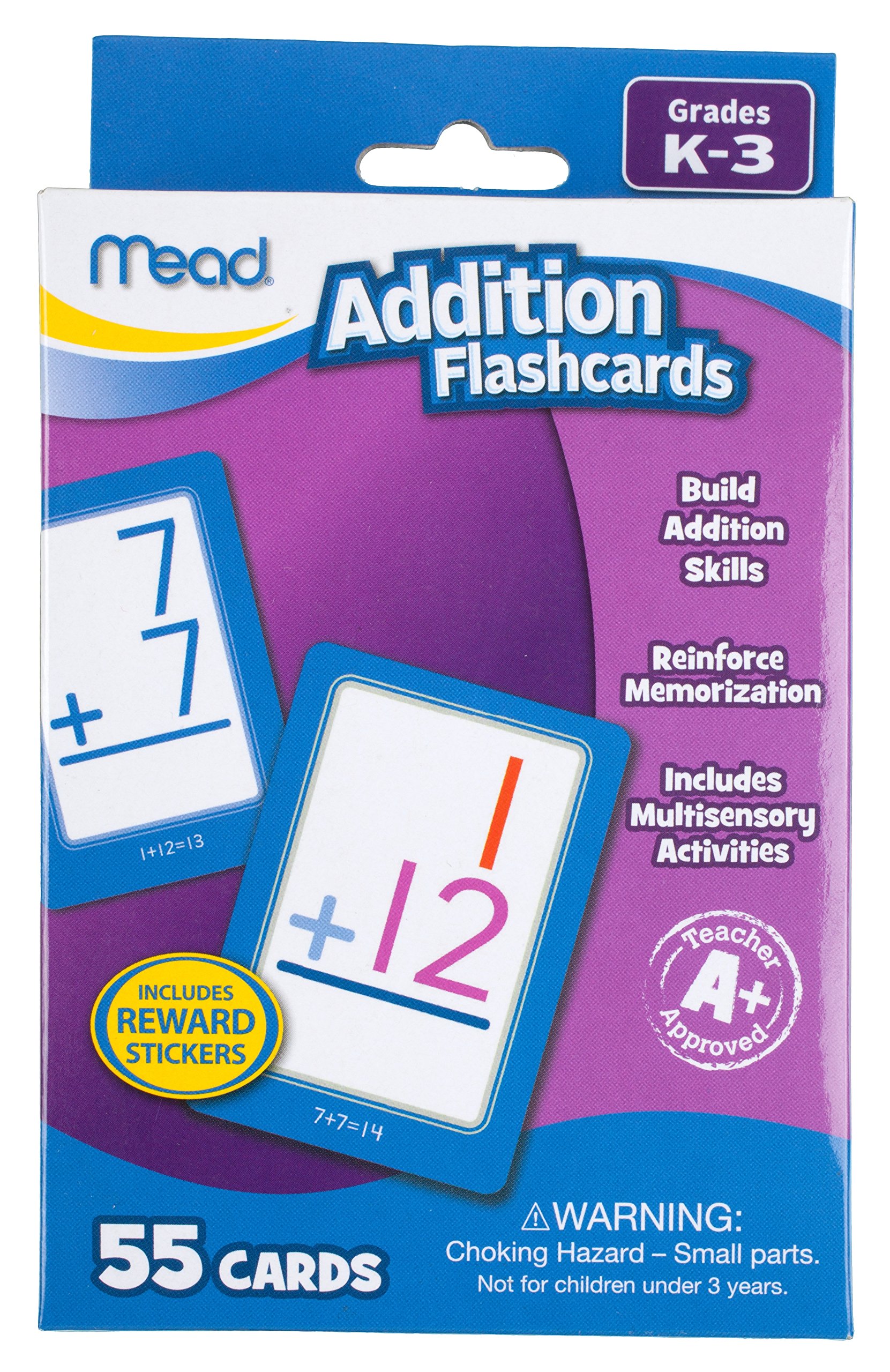 Book Cover Mead Addition Flashcards, 55 Cards, Grades K-3 (63034)