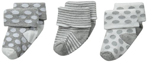 Jefferies Socks Unisex-Baby Newborn Baby Turn Cuff Socks 3 Pair Pack