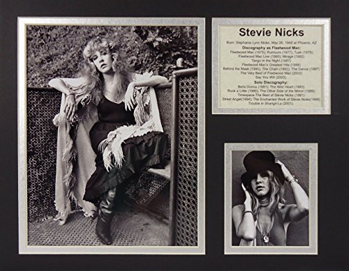 Stevie Nicks 11" X 14" Unframed Matted Photo Collage by Legends Never Die, Inc.