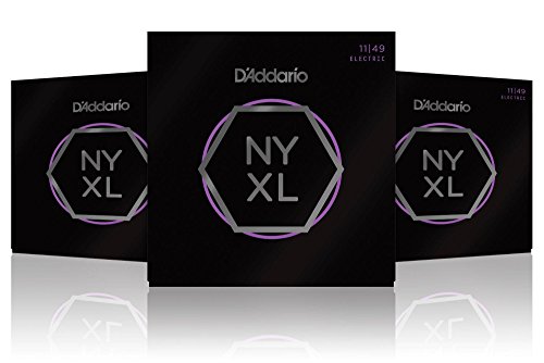 D'Addario NYXL1149 Medium 3-Pack Electric Guitar Strings