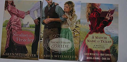 Author Karen Witemeyer Three Book Bundle Collection Includes: Stealing the Preacher - Short Straw Bride - A Match Made In Texas