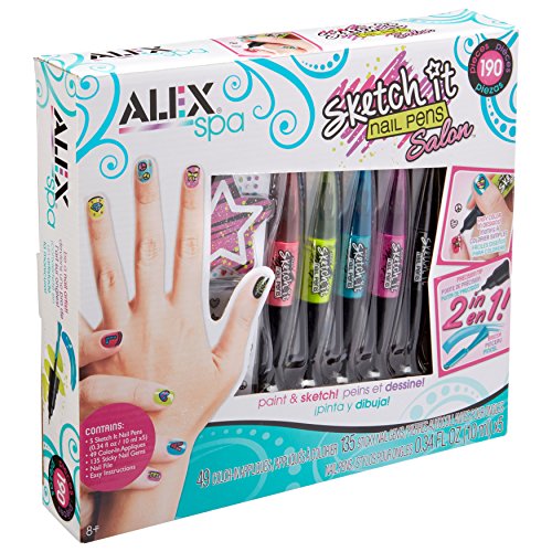 Book Cover Alex Toys 796S Spa Sketch It Nail Pens Salon Girls Fashion Activity