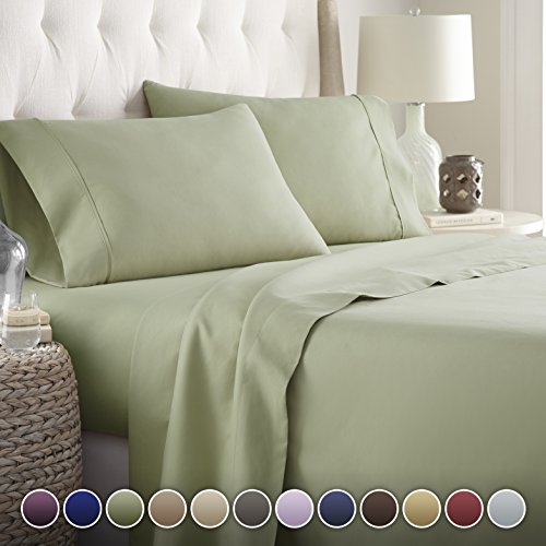 Book Cover Hotel Luxury Bed Sheets Set Today! On Amazon Softest Bedding 1800 Series Platinum Collection-100%!Deep Pocket,Wrinkle & Fade Resistant (Cal King,Sage)