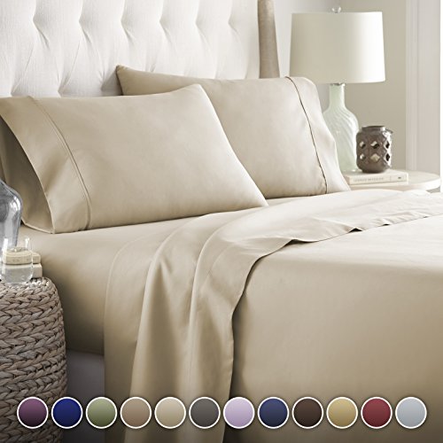 Book Cover Hotel Luxury Bed Sheets Set Today! On Amazon Softest Bedding 1800 Series Platinum Collection-100%!Deep Pocket,Wrinkle & Fade Resistant (Full,Taupe)
