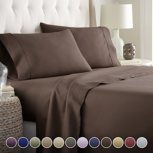 Book Cover Hotel Luxury Bed Sheets Set Today! On Amazon Softest Bedding 1800 Series Platinum Collection-100%!Deep Pocket,Wrinkle & Fade Resistant (Full,Brown)