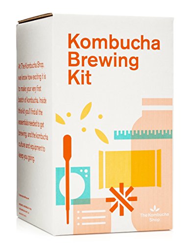 Book Cover The Kombucha Shop Organic Kombucha Starter Kit - 1 Gallon Brewing Kit Includes All The Essentials Required for Brewing Kombucha At Home
