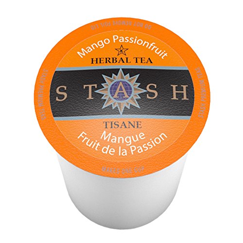 Book Cover Stash Tea Mango Passionfruit Single-Cup Tea for Keurig K-Cup Brewers, 40 Count