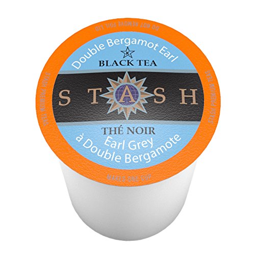Book Cover Stash Tea Double Earl Grey Single-Cup Tea for Keurig K-Cup Brewers, 40 Count