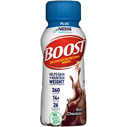 Book Cover Boost Plus Complete Nutritional Drink, Rich Chocolate, 8 Fl Oz (Pack of 24)