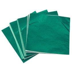 4 X 4 in. Green Foil Candy Wrappers