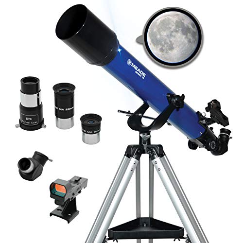 Book Cover Meade Instruments â€“ Infinity 70mm Aperture, Portable Refracting Astronomy Telescope for Kids & Beginners â€“ Multiple Eyepieces & Accessories Included - Adjustable Alt-azimuth (AZ) Manual Mount