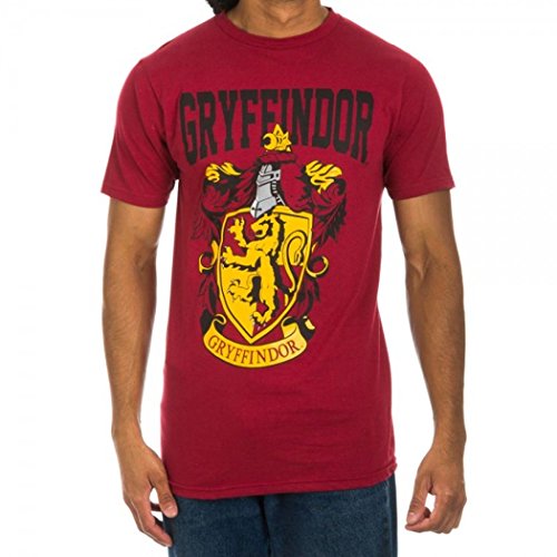 Book Cover Harry Potter Gryffindor Mens Red T-Shirt