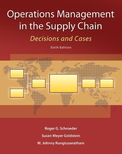 Operations Management in the Supply Chain: Decisions and Cases (6th Edition) [Paperback]