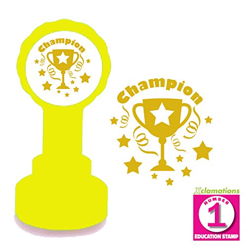Tampon Encreur Automatique Pour Enseignant, Champion, Or Encre. Trophée du Design.