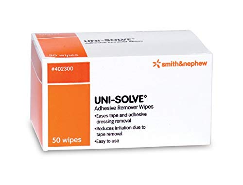 Book Cover Uni Solve - 402300 Adhesive Remover Wipes, 50 Each