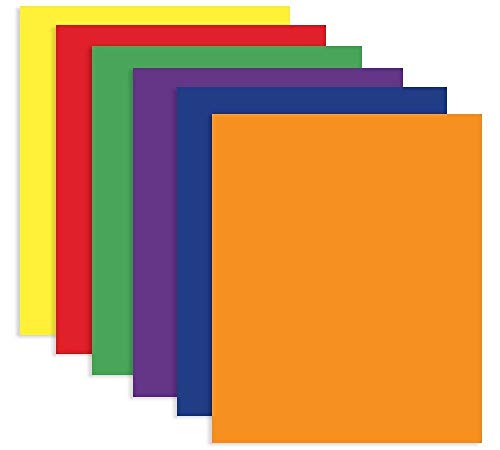 Bazic 2 Pocket Portfolio, 11.5 x 9.5 Inches, Assorted Colors, (3 Pack), (3144)