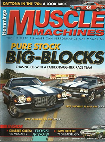 Hemmings Muscle Machines Magazine June 2010 Daytona in the '70's, Big Blocks 1970 Camara L78 396 & 1970 Chevelle SS LS-6 454 and More