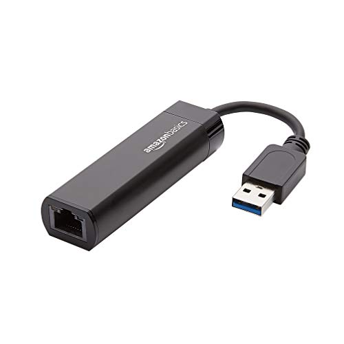 Book Cover Amazon Basics USB 3.0 to 10/100/1000 Gigabit Ethernet Internet Adapter