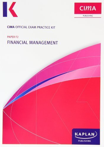 F2 Financial Management - Study Text (Cima Study Text) by Cima (2013) Paperback