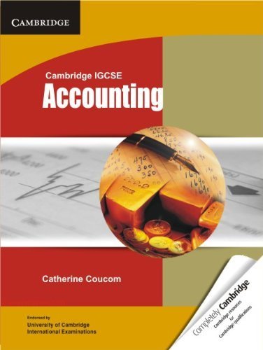 Cambridge IGCSE Accounting Student's Book (Cambridge International Examinations) by Coucom, Catherine (2012) Paperback