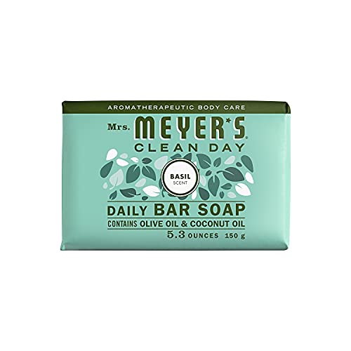 Book Cover Mrs. Meyer's Bar Soap - Basil - 5.3 oz