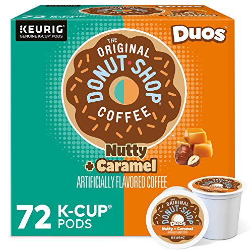 The Original Donut Shop Keurig Single-Serve K-Cup Pods, Medium Roast Coffee , Nutty Caramel, 72 count (12 count, Pack of 6)