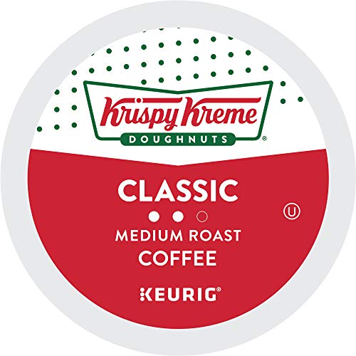Book Cover Krispy Kreme Classic, Single-Serve Keurig K-Cup Pods, Medium Roast Coffee, 12 Count (Pack of 6)