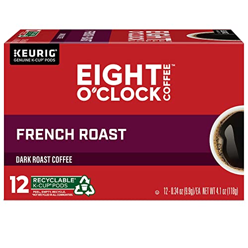 Eight O'Clock Coffee French Roast, Single-Serve Coffee K-Cup Pods, Dark Roast, 72 Count