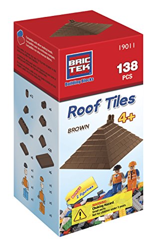 Brictek 138 pcs Roof Tiles - Brown 19011